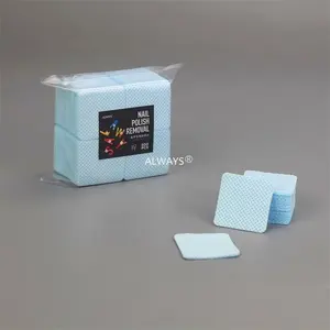 Multifunctionele Blauwe Vlakke Smeltblaas Niet-Geweven Zelfgemaakte Reinigingspluisvrije Nageldoekjes