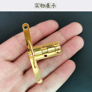Mini bisagra de avión para caja de madera pequeña, bisagra de mueble de hierro de 2 mm de montaje empotrado, diseño oculto, estilo tradicional - Product Image 2