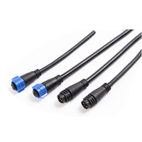 Conector de Cable Industrial M25 Autoblocante de Alta Corriente, 2 Núcleos, 50A, Impermeable, con Conexión Rápida, Certificado CE/FCC, Macho/Hembra