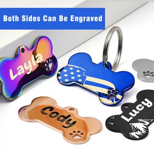 Wholesale Custom Stainless Steel Blank <strong>Dog</strong> <strong>Tag</strong> Metal Engraving Logo Pendant for Pet ID <strong>Name</strong> <strong>Collar</strong> <strong>Dog</strong> <strong>Tag</strong> - Product Image 2