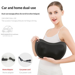 Almohada de masaje cervical, masajeador portátil para cuello, hombros y espalda, cojín de soporte multifuncional para cintura, para uso en el hogar y el coche - Product Image 4