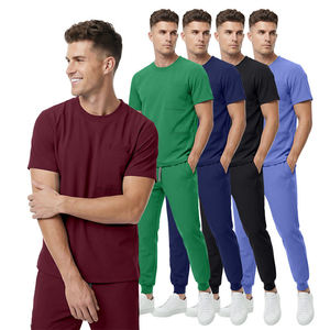 46002 Vêtements à col rond <span class=keywords><strong>pour</strong></span> hommes, costumes en flanelle teinte en fil, design moderne et tendance, soirée, clubbing, <span class=keywords><strong>pour</strong></span> hommes branchés - Product Image 1