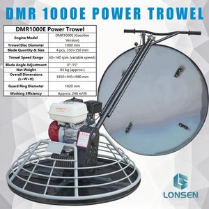 DMR1000E Gasoline Power Trowel H0NDA GX160 1000mm Concrete Finishing <b>Machine</b> <b>Walk</b> Behind Trowel - Product Image 1