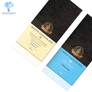 Wholesale Custom Logo Food Grade Eco Friendly Folding Chocolate Bar Black Paper Chocolate <b>Box</b> - Product Image 5