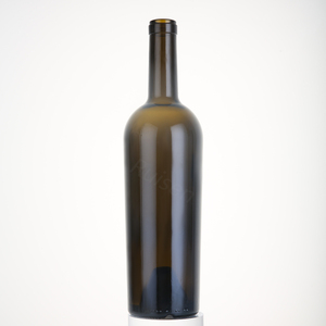 Bán buôn 500ml750ml rượu vang đỏ chai màu xanh đậm rỗng sang trọng các nhà sản xuất rượu sâm banh Burgundy rỗng rượu vang chai thủy tinh - Product Image 1