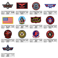 Patch d'insigne de brassard d'aviateur de broderie de sergé de crochet et de boucle/fer sur la veste d'hiver