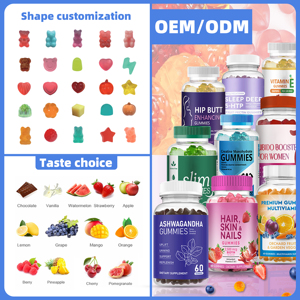 OEM Private Logo Producto DE SALUD Suplemento alimenticio Naturalmente Apoya el cabello saludable Piel Uñas Gomitas de biotina