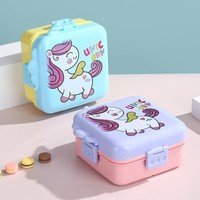 Nouveautés Boîte à lunch sans BPA anti-fuite pour enfants Boîte à lunch mignonne de qualité alimentaire pour enfants avec sac isotherme