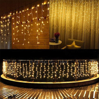 Guirlande lumineuse LED de Noël en forme de glaçon 3,5 m 30 V, étanche pour extérieur, jardin, fête, mariage, vacances, décoration de rue, de gouttière, rideau lumineux féerique