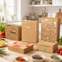 Boîte d'emballage en papier OEM pour les marques de produits alimentaires, de desserts, de collations et de pâtisseries avec impression de logo personnalisée et service de conception
