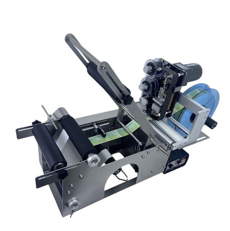 Semi-automatic Labeling Machine Simple Operation Pasting Small Round ...