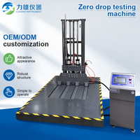 Machine d'essai de chute zéro à écran tactile, capacité de charge 200 kg, pour test d'impact des emballages lourds