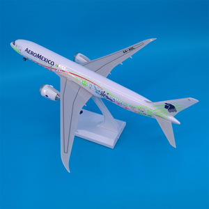 Modèle d'avion Airbus et Boeing de 30 cm avec éclairage LED, en résine moulée sous pression, avec support d'exposition, objet de collection - Product Image 5