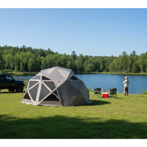 Carpa de Pesca Desplegable de Fácil Montaje, Tipo Domo Octagonal, para Camping Familiar y <span class=keywords><strong>Glamping</strong></span> al Aire Libre, de Oxford, <span class=keywords><strong>Precio</strong></span> de Fábrica - Product Image 5
