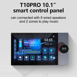2025 tuya 10 inch cảm ứng thông minh Nhà ZigBee Gateway điều khiển âm nhạc bảng điều chỉnh được xây dựng trong Bộ khuếch đại kết nối 8 dây loa - Product Image 2