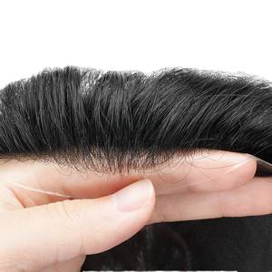 ราคาขายส่ง พร้อมส่ง โบโนแฮร์ ทูพีสำหรับผู้ชาย ระบบเปลี่ยนผม  ผมแท้เรมี่ ความหนาแน่น 100% ลอนธรรมชาติ ฐานไหมบาง - Product Image 4