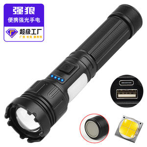 Nouvelle lampe torche magnétique P50 haute puissance, 26650, zoom LED, rechargeable, lampe de pêche en plein air - Product Image 2