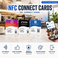 Carte NFC personnalisée en espagnol avec code QR dynamique, étanche, programmable pour Google/Instagram/Facebook, pour la revente