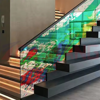 Film adhésif transparent flexible pour écran LED intérieur/extérieur, 95% de transparence, RVB couleur pleine, garantie 1 an, 3000 cd