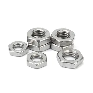 High Quality Stainless Steel Nut Hex Thin Nuts DIN936 DIN439