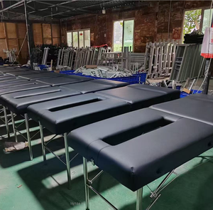 Tempat Tidur Terapi Pijat Lipat Multifungsi - 3 Segmen yang Dapat Disesuaikan untuk Punggung/Kaki, Fungsi Pemanas & Disetujui CE, Ideal untuk Klinik - Product Image 1