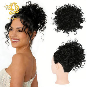 U-part Clip-in Postiche en fibre haute température Fluffy Natural Looking Long Straight One Piece Extension pour les femmes - Product Image 1