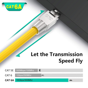 Conector RJ45 <span class=keywords><strong>Cat</strong></span> <span class=keywords><strong>6A</strong></span> de Terminación <span class=keywords><strong>Ethernet</strong></span> Blindado Reutilizable de Fábrica DAJIANG, <span class=keywords><strong>Cable</strong></span> de Cobre SFTP UTP 23AWG - Product Image 5