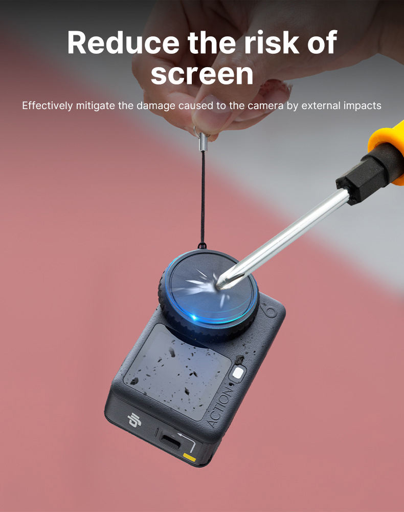 HONGDAK Factory Price Camera Lens Protective Cap Cover TPU Camera Lens Case Accessories for DJI Osmo Action 6