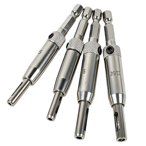 Center Drill Bit Set Hex Shank 6 Mm For Woodworking Hinge Hole Drilling And Positioning With Self Centering Feature - Product Image 2