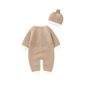 Mimixiong Oem Fabrieksprijs Groothandel Peuter Pasgeboren Kleding Unisex Baby Outfits 2 Stuks Set Lange Mouw Romper Met Capuchon - Product Image 5