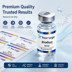 Étiquettes personnalisées pour flacons, autocollants en vinyle imperméables, 2 ml, 10 ml, 15 ml, logo personnalisé, résistant à l'huile, étiquette holographique imperméable - Product Image 1