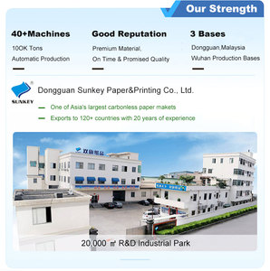 Blocco di carta autocopiativa NCR con logo personalizzabile, 45gsm 50gsm 55gsm 60gsm, A4 A5 A6, 1/3 A4 241mm, 2 o 3 strati, per fatture, <span class=keywords><strong>ricevute</strong></span> e formulari - Product Image 5