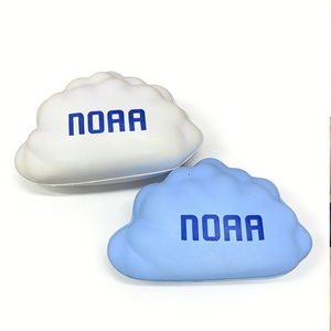 Custom Logo PU Foam Cloud Shaped Venting Slow Rising Stress Reliever Squeeze Promotional Toy Promotional Gifts for <b>Kids</b> Adults - Product Image 2