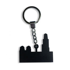 定制沙特麦地那哈拉姆广场伞清真寺木制钥匙扣吊坠，带金属钥匙圈 - Product Image 6