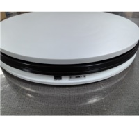 Meilleure vitrine rotative ronde 45cm 60cm en velours, plateau tournant motorisé électrique, support de présentation rotatif, plateforme de table tournante