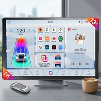 Radio para Auto con Pantalla Vertical Universal de 13 Pulgadas, Android 14, GPS, Navegación, Reproductor, CarPlay, Android Auto, 1 Año de Garantía, RAM, QLED