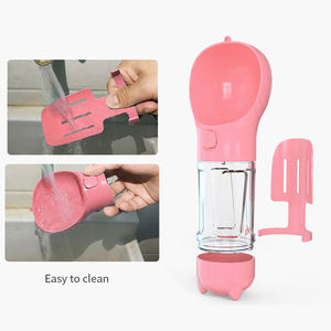 Desain baru multi-fungsi kustom 4 in 1 Logo grosir portabel makanan anjing botol minum air dengan kantong kotoran Dispenser - Product Image 5