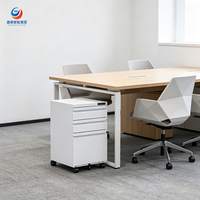 Gabinete Lateral de Acero Industrial Moderno con 2 Cajones, Organizador de Almacenamiento de Archivos para Oficina, Uso Comercial, Exterior y Cocina
