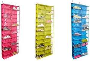 Wholesale Foldable Home Hanging <b>Shoe</b> Storage Organizer Custom Logo Canvas Material - Product Image 3