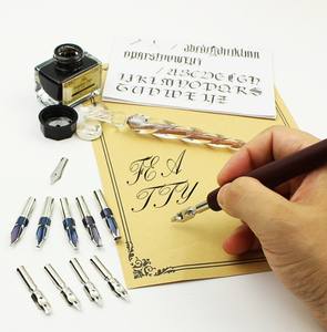 Nuevo Juego de Plumas de Tinta para Caligrafía en Vidrio, para Dibujar, Escribir y Decorar con <span class=keywords><strong>Letras</strong></span> de Dibujos Animados - Product Image 3