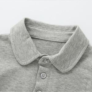 <span class=keywords><strong>Polo</strong></span> à manches longues tricoté pour bébés garçons et filles 2026, style décontracté occidental, couleur unie, trois boutons, tenue pour tout-petits - Product Image 5