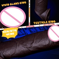 Manchon en silicone liquide pour homme, triple verrouillage, pour l'agrandissement et l'épaississement du pénis, usage adulte, ensemble manchon cristal