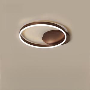 Nordique moderne luxe Lustre hôtel salon cuisine or acrylique cercle anneau rond LED plafond pendentif lumière lampe - Product Image 6