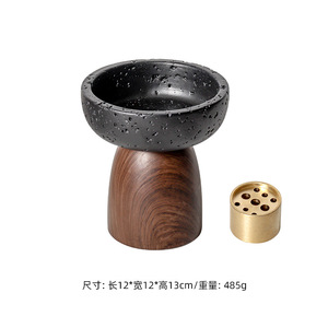 Base de Cemento Creativa de Estilo Retro Antiguo y Discreto, con Patas Altas, para Inserciones Aromáticas, Adornos Artesanales, Base de Placa Removible, China - Product Image 6