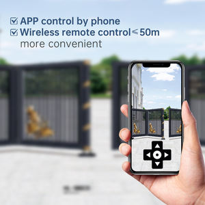 Porte automatique d'industrie de porte d'oscillation avec l'ouvreur <span class=keywords><strong>motorisé</strong></span> pour l'application d'entrée de maison - Product Image 4