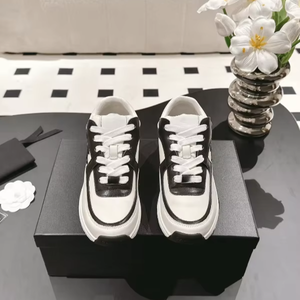 รองเท้าผ้าใบลำลองสองสี หนังผสม พื้นหนา น้ำหนักเบา กันลื่น เหมาะสำหรับเดิน - Product Image 2