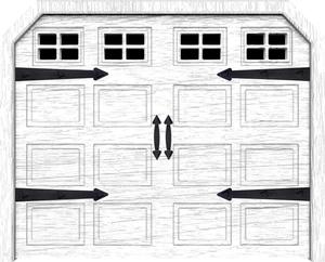 Accents de chariot Faux charnières Curb Appeal Decor Kit Noir Magnétique Porte de <span class=keywords><strong>Garage</strong></span> Quincaillerie Décorative - Product Image 5