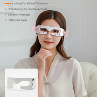 Masseur oculaire électrique chauffant portable Bright Eyes avec lumière rouge pour la relaxation à domicile, au bureau et en voyage