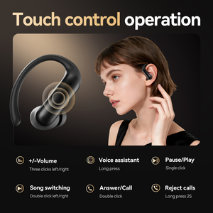 2026 M145 <b>Wireless</b> Earbuds TWS Ear-hook Design Digital Battery Display Touch <b>Control</b> Noise Cancelling Headphones - Product Image 2