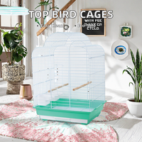Cage à oiseaux de style Simple de haute qualité Offre Spéciale pour canaris facile à nettoyer plateau en plastique cadre en fil d'acier boîte Cage d'élevage emballée